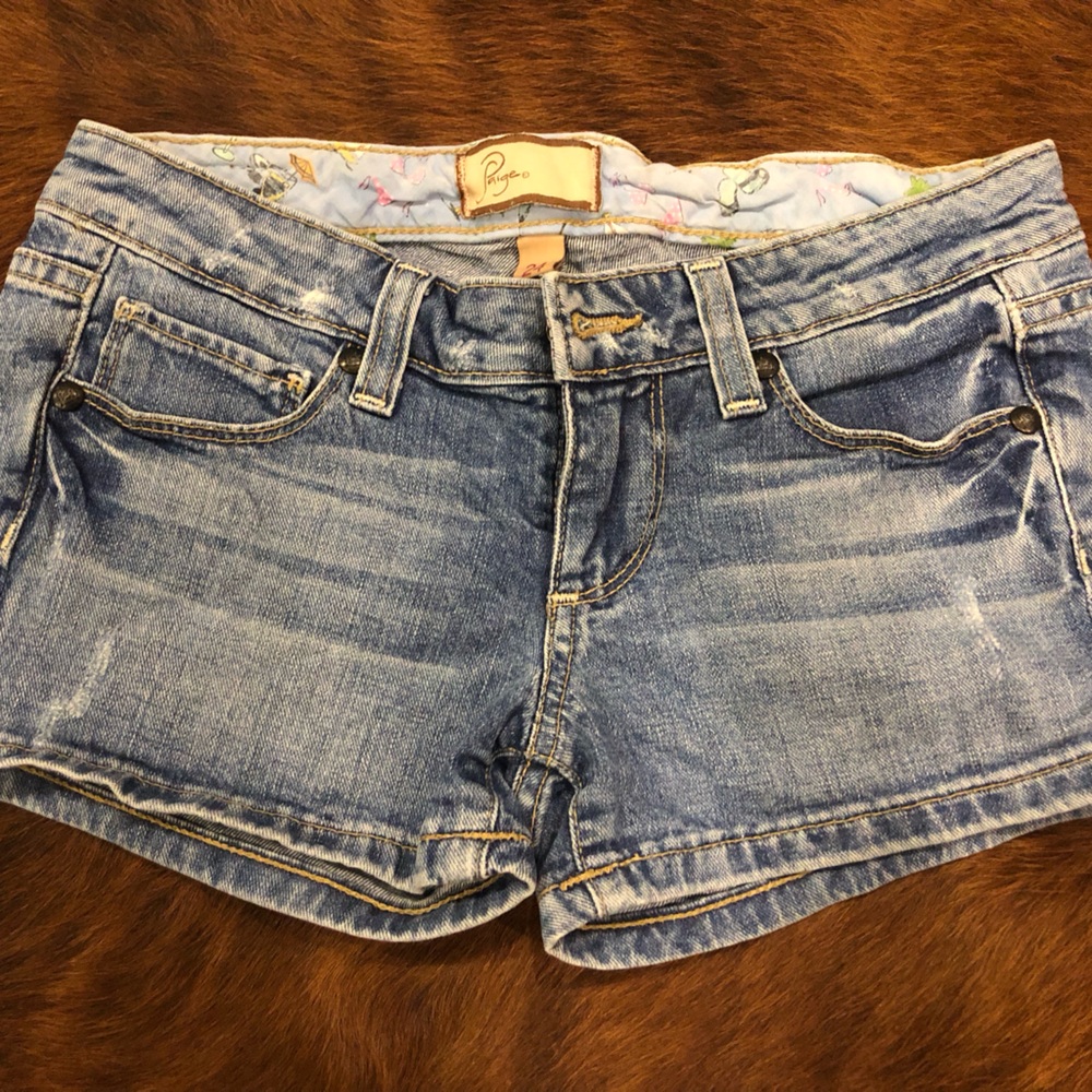 Paige Blue Denim Women's Shorts